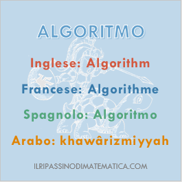 180918Glossario - Algoritmo